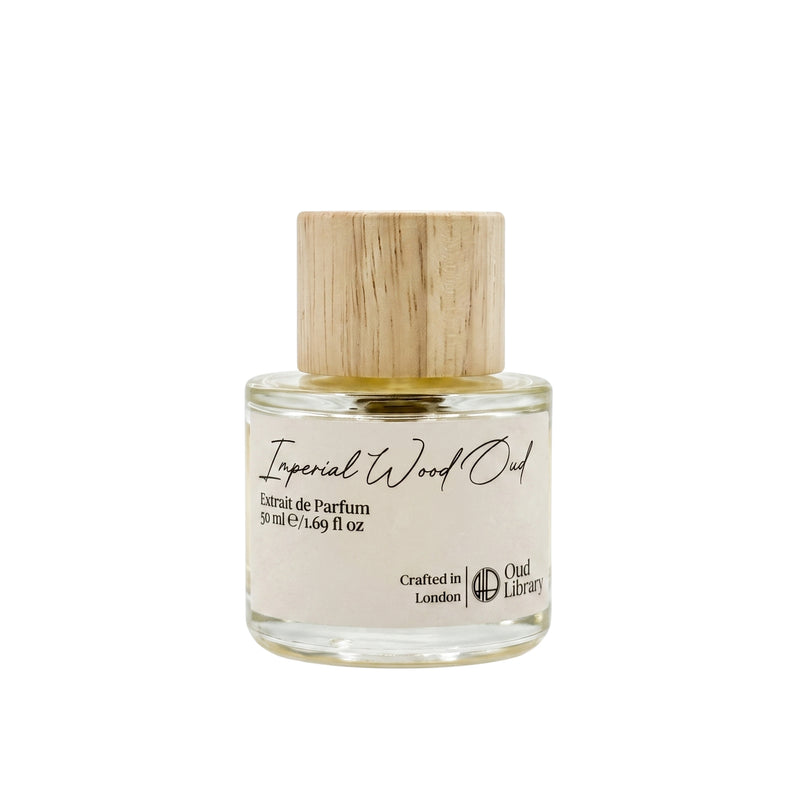 Imperial Wood Oud Extrait de Parfum bottle by Oud Library